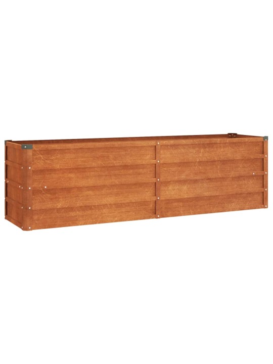 Taimekast, rooste, 160x40x45 cm, corten-teras