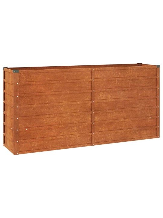 Taimekast, rooste, 160x40x77 cm, corten-teras