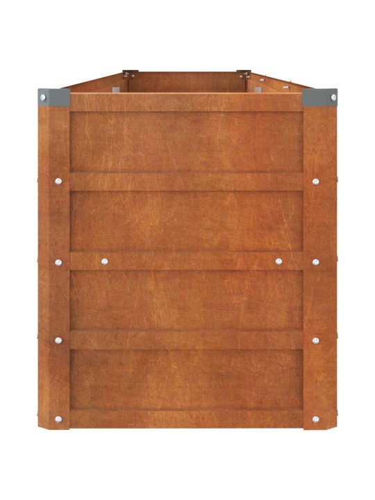 Taimekast, rooste, 240x40x45 cm, corten-teras