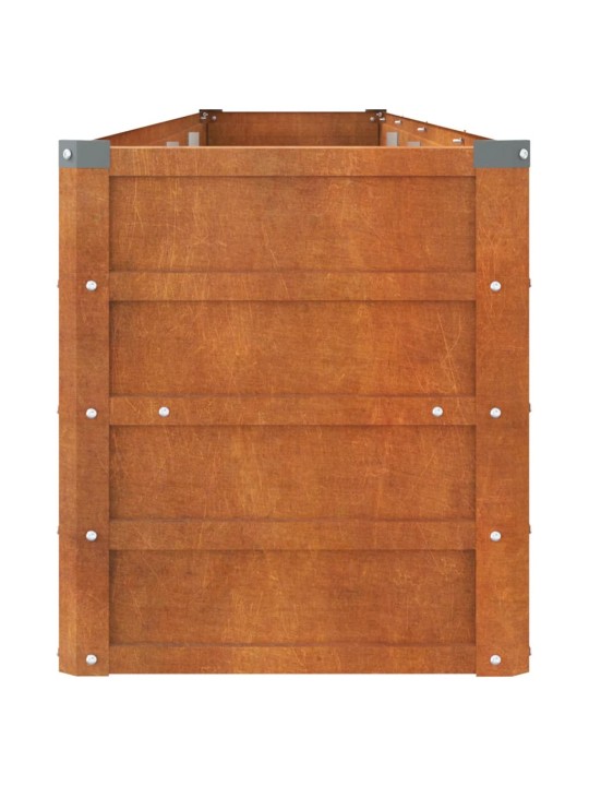 Taimekast, rooste, 320x40x45 cm, corten-teras