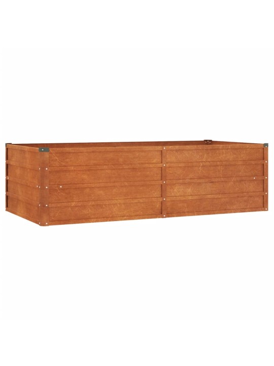 Taimekast, rooste, 160x80x45 cm, corten-teras