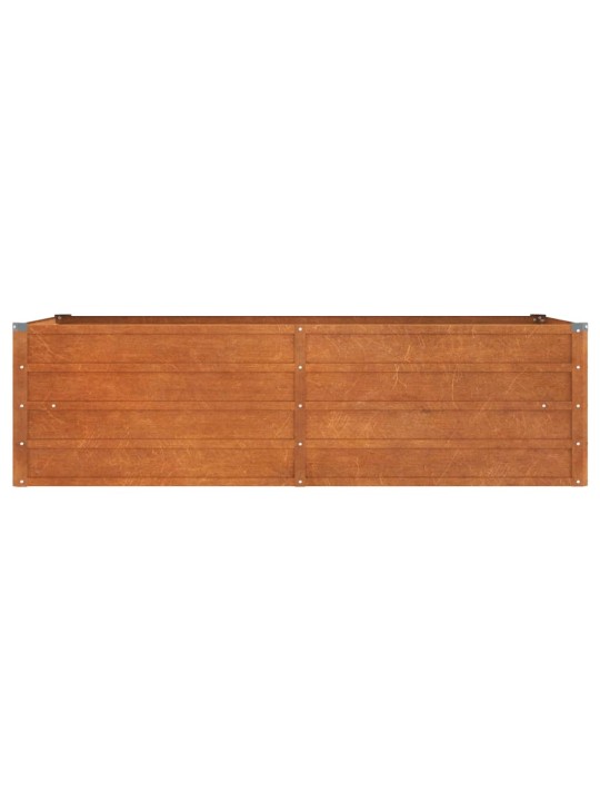 Taimekast, rooste, 160x80x45 cm, corten-teras