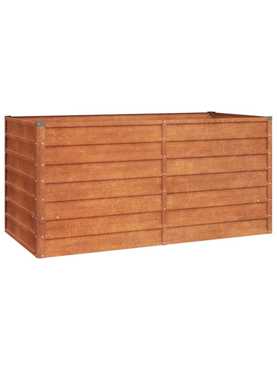 Taimekast, rooste, 160x80x77 cm, corten-teras