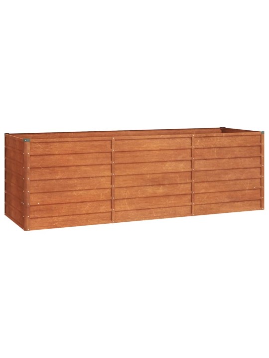 Taimekast, rooste, 240x80x77 cm, corten-teras