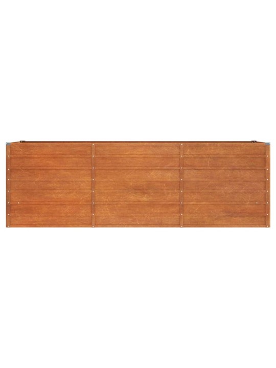 Taimekast, rooste, 240x80x77 cm, corten-teras