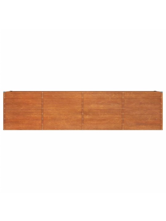 Taimekast, rooste, 320x80x77 cm, corten-teras