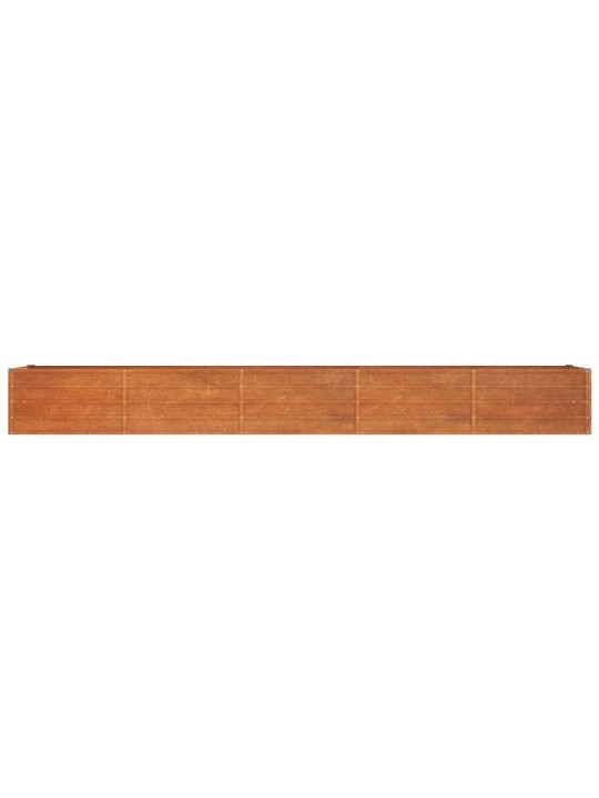 Taimekast, rooste, 400x80x45 cm, corten-teras