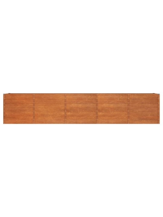 Taimekast, rooste, 400x80x77 cm, corten-teras