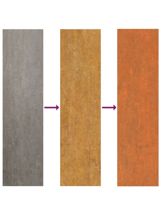 KATUSEPANEELID 12 TK, ROOSTE, 60X44 CM, CORTEN TERAS
