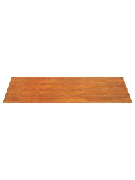 Katusepaneelid 12 tk, rooste, 100x44 cm, corten teras