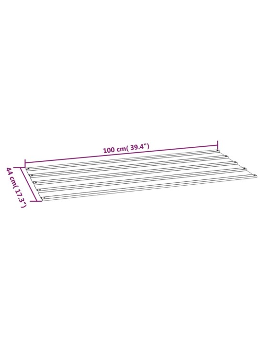 Katusepaneelid 12 tk, rooste, 100x44 cm, corten teras