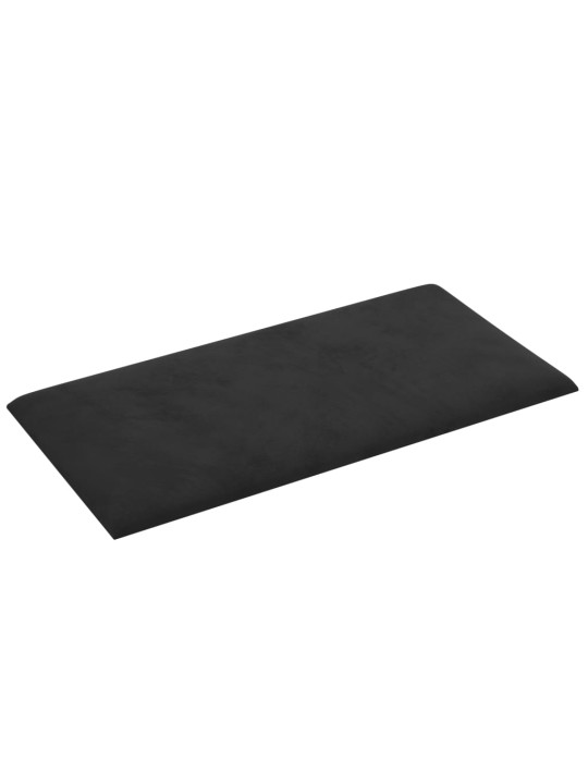 SEINAPANEELID 12 TK, MUST, 60 X 30 CM, SAMET, 2,16 M²
