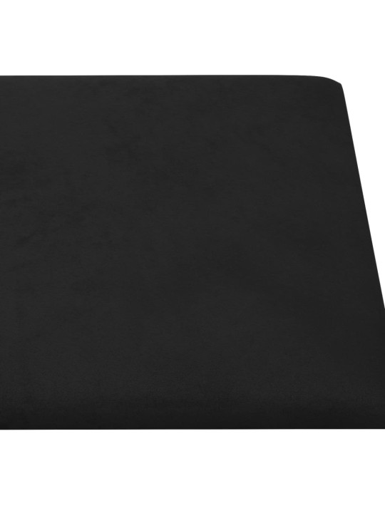 SEINAPANEELID 12 TK, MUST, 60 X 30 CM, SAMET, 2,16 M²