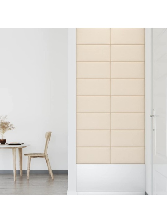 SEINAPANEELID 12 TK, KREEMJAS, 60 X 30 CM, SAMET, 2,16 M²