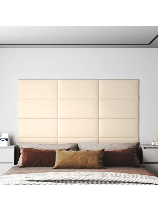 SEINAPANEELID 12 TK, KREEMJAS, 60 X 30 CM, SAMET, 2,16 M²