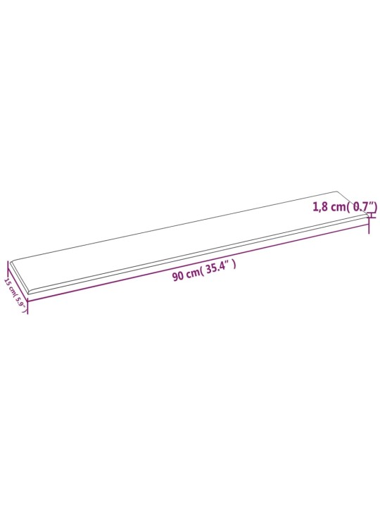 Seinapaneelid 12 tk, pruunikashall, 90 x 15 cm, kangas, 1,62 m²