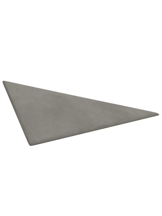 Seinapaneelid 12 tk, helehall, 30 x 30 cm, samet, 0,54 m²