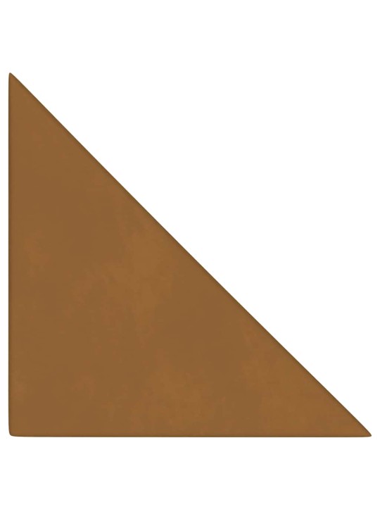 SEINAPANEELID 12 TK, PRUUN, 30 X 30 CM, SAMET, 0,54 M²