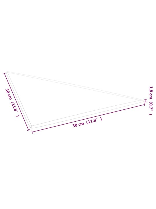 SEINAPANEELID 12 TK, PRUUN, 30 X 30 CM, SAMET, 0,54 M²
