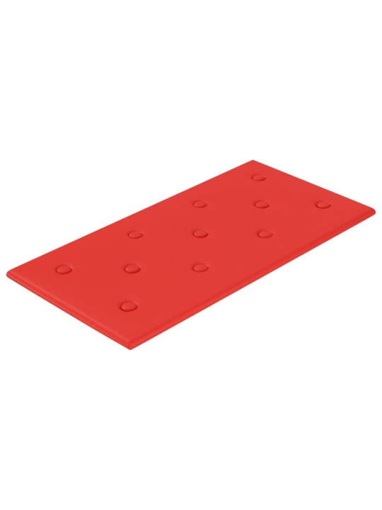 SEINAPANEELID 12 TK, PUNANE, 60 X 30 CM, KUNSTNAHK, 2,16 M²