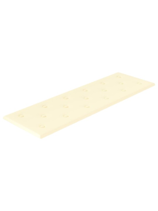 SEINAPANEELID 12 TK, KREEMJAS, 90 X 30 CM, KUNSTNAHK, 3,24 M²
