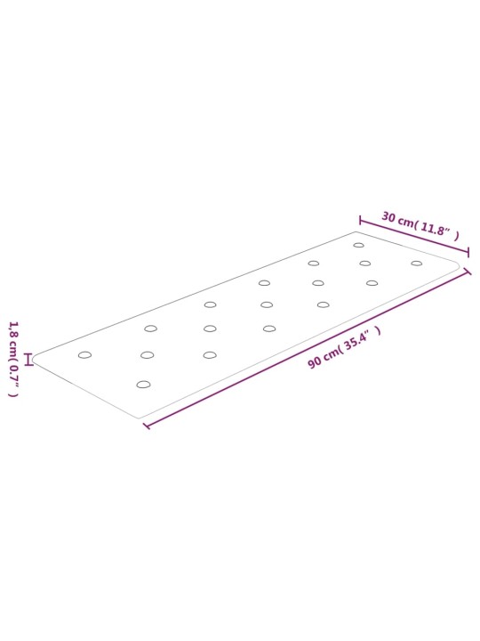 SEINAPANEELID 12 TK, KREEMJAS, 90 X 30 CM, KUNSTNAHK, 3,24 M²