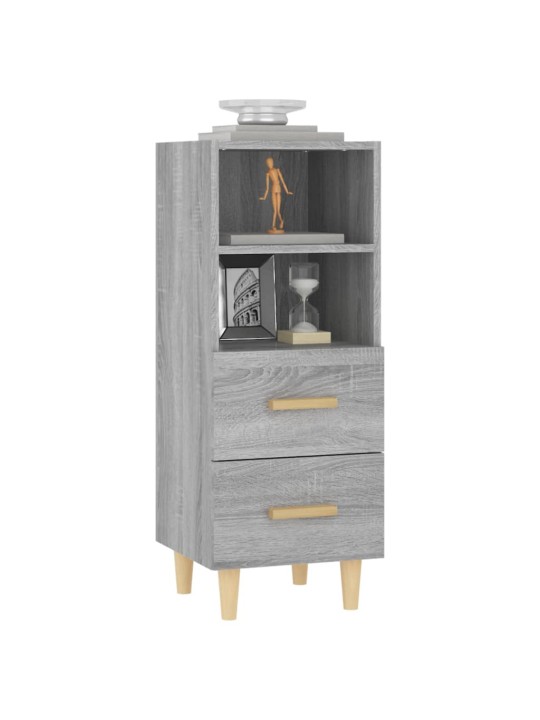 Puhvetkapp, hall sonoma tamm, 34,5x34x90 cm, tehispuit