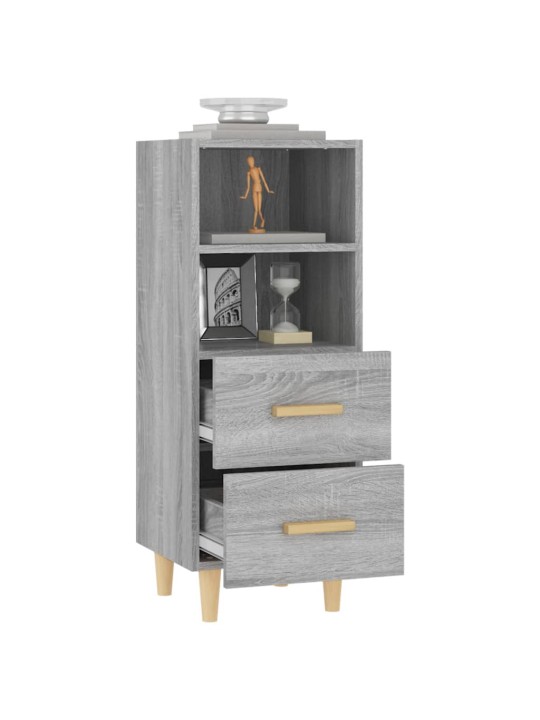 Puhvetkapp, hall sonoma tamm, 34,5x34x90 cm, tehispuit