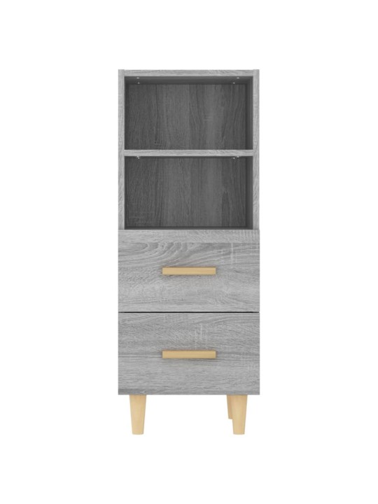 Puhvetkapp, hall sonoma tamm, 34,5x34x90 cm, tehispuit