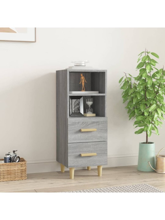 Puhvetkapp, hall sonoma tamm, 34,5x34x90 cm, tehispuit