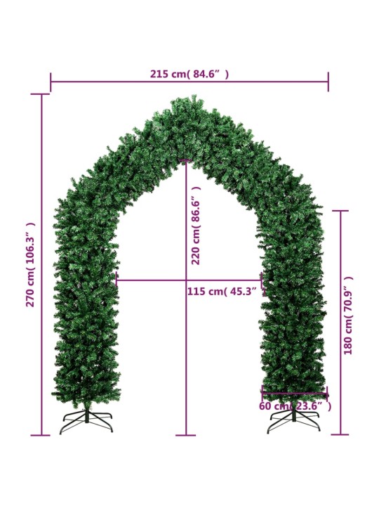 Kunstkuuse kaar, roheline, 270 cm