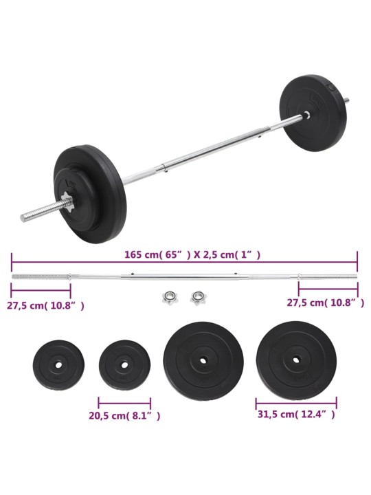 Kangi ja ketaste komplekt 30 kg