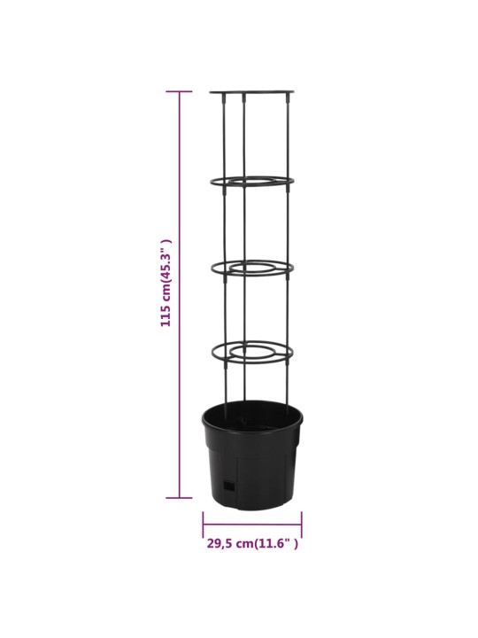 Tomatitaime kasvupott, antratsiithall, ø29,5 x 115 cm, pp