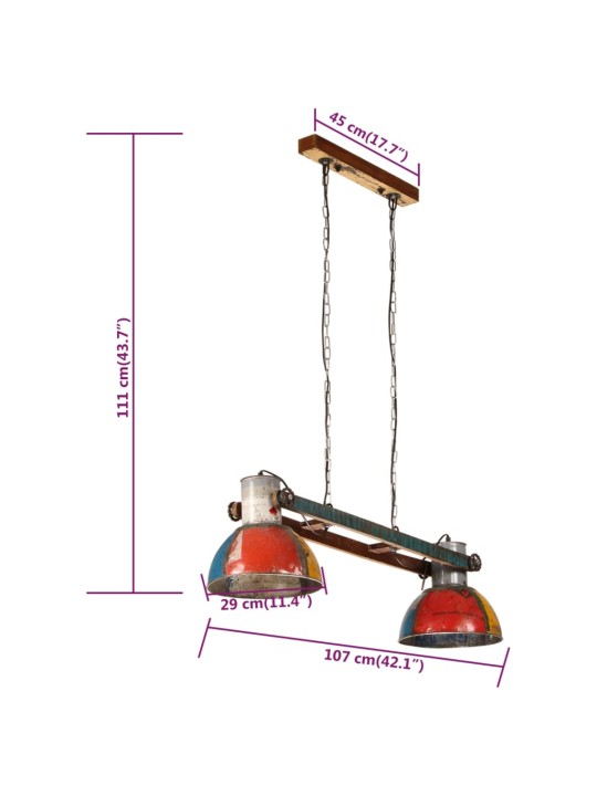 TÖÖSTUSLIK RIPPLAMP, 25 W, MITMEVÄRVILINE, 111 CM, E27