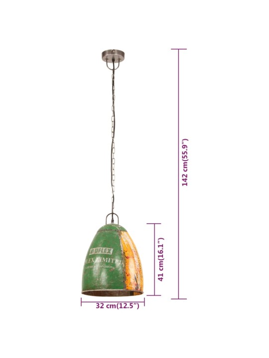TÖÖSTUSLIK LAELAMP, 25 W, MITMEVÄRVILINE, ÜMMARGUNE, 32 CM, E27