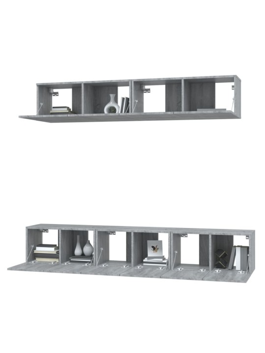 5-osaline telerikappide komplekt, hall sonoma tamm, tehispuit