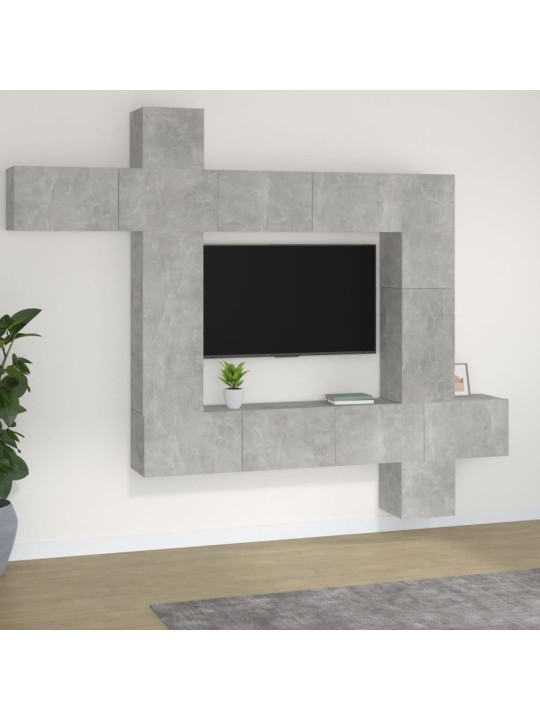 9-osaline telerikappide komplekt, betoonhall, tehispuit