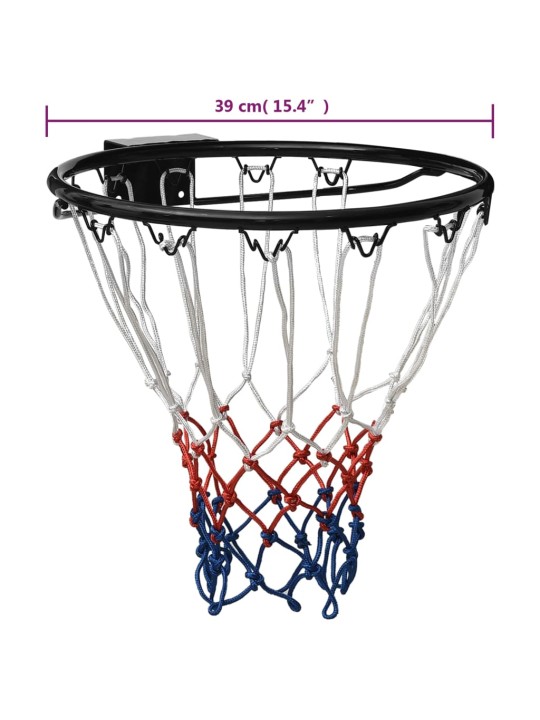 Korvpallikorv, must, 39 cm, teras