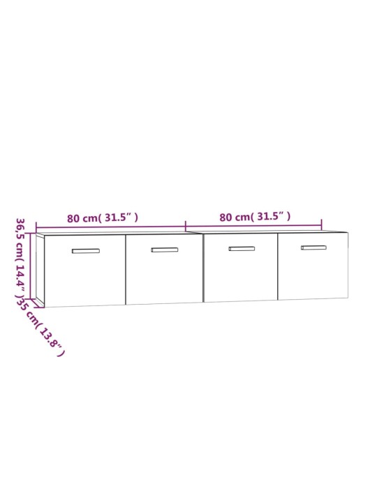 Seinakapp, 2 tk, betoonhall, 80x35x36,5 cm, tehispuit