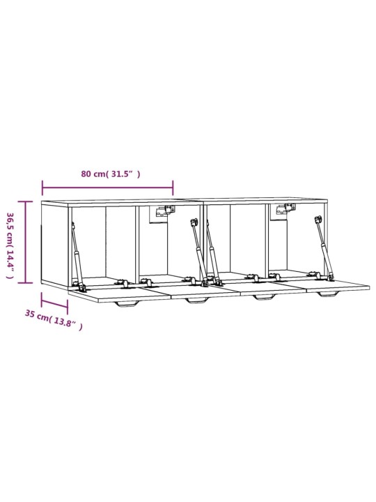 Seinakapp, 2 tk, betoonhall, 80x35x36,5 cm, tehispuit