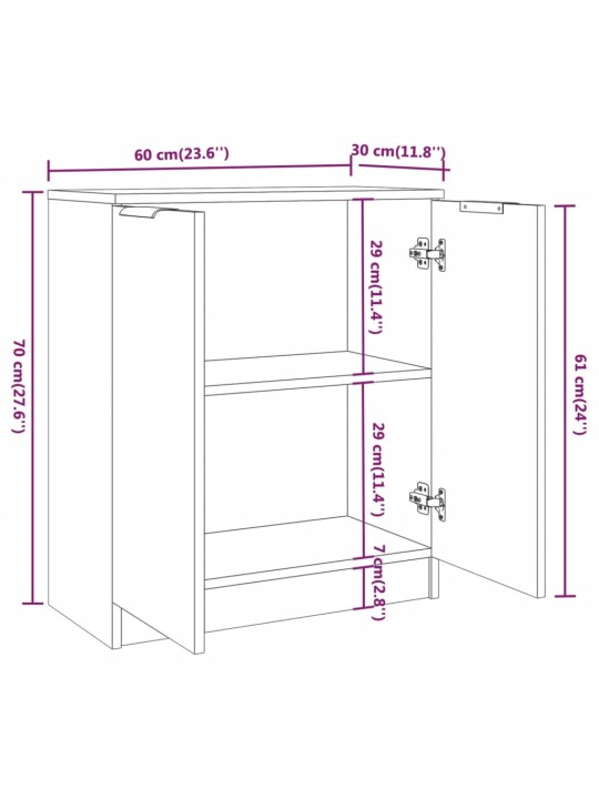 3-osaline puhvetkapp, betoonhall, tehispuit