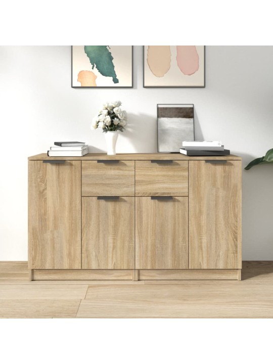 Puhvetkapid 2 tk, sonoma tamm, 60 x 30 x 70 cm, tehispuit