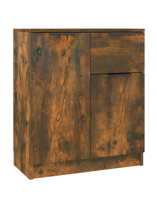 Puhvetkapid 2 tk, suitsutatud tamm, 60 x 30 x 70 cm, tehispuit