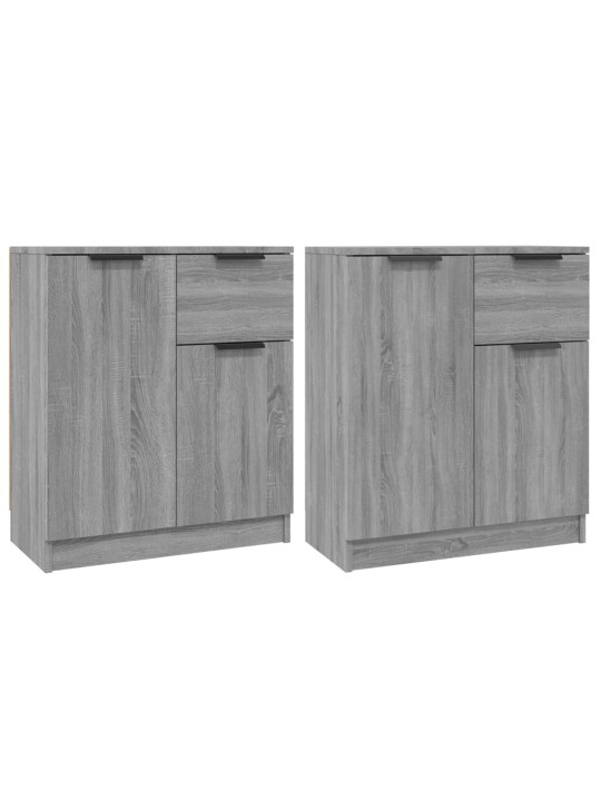 Puhvetkapid 2 tk, hall sonoma tamm, 60 x 30 x 70 cm, tehispuit