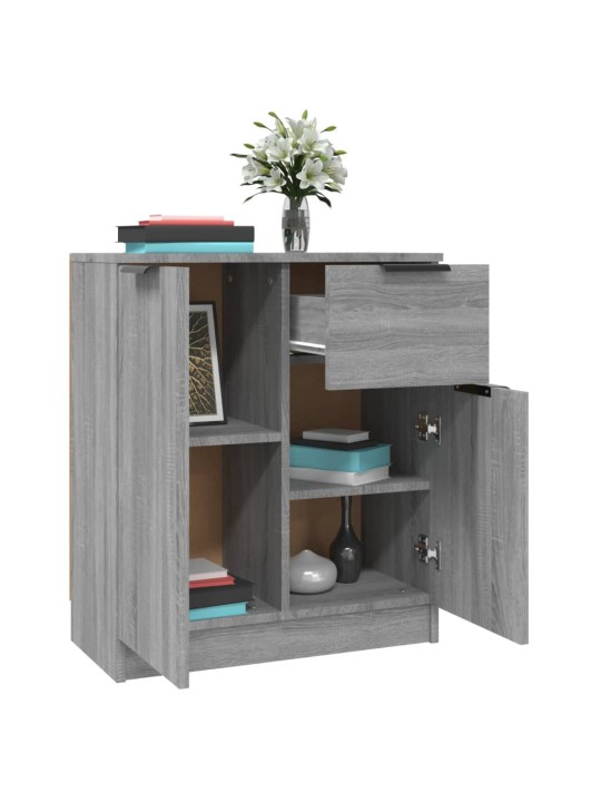 Puhvetkapid 2 tk, hall sonoma tamm, 60 x 30 x 70 cm, tehispuit