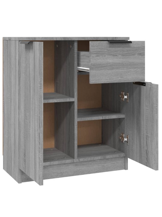 Puhvetkapid 2 tk, hall sonoma tamm, 60 x 30 x 70 cm, tehispuit