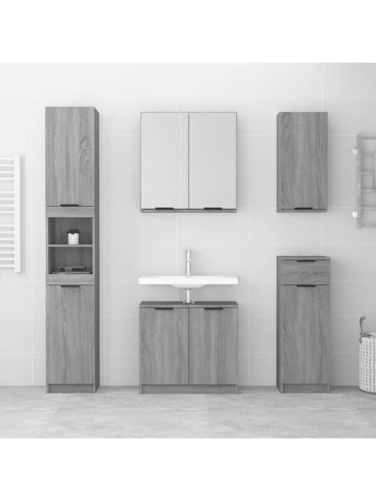5-OSALINE VANNITOAKAPPIDE KOMPLEKT, HALL SONOMA TAMM, TEHISPUIT