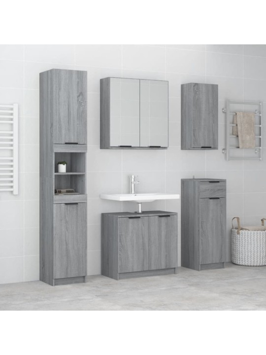 5-OSALINE VANNITOAKAPPIDE KOMPLEKT, HALL SONOMA TAMM, TEHISPUIT