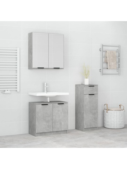 3-OSALINE VANNITOAKAPPIDE KOMPLEKT, BETOONHALL TEHISPUIT