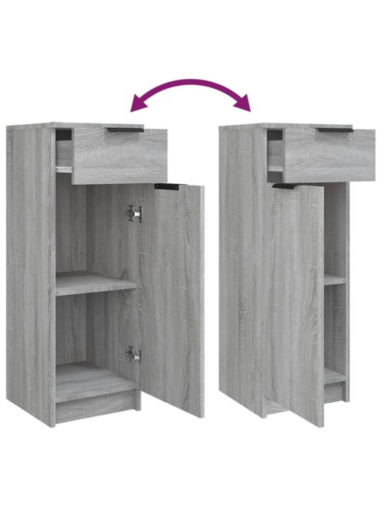 3-OSALINE VANNITOAKAPPIDE KOMPLEKT, HALL SONOMA TAMM, TEHISPUIT